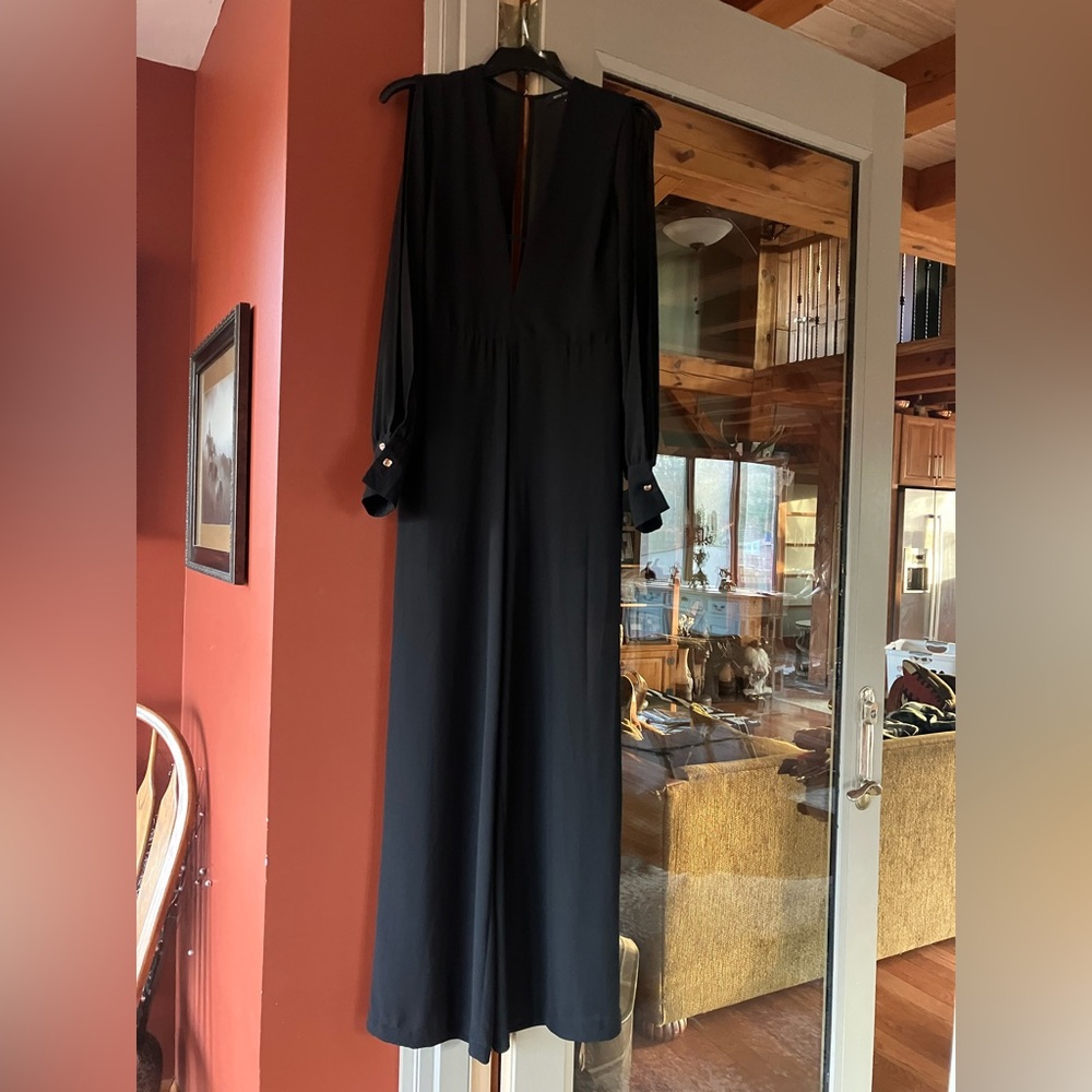 Mind Code Classic Black Long Sleeve Jumpsuit - image 1